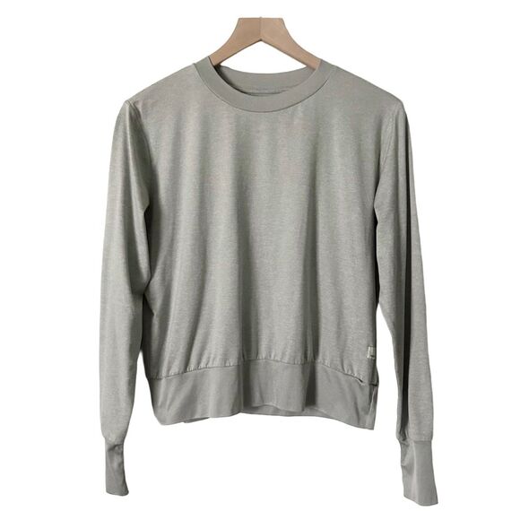 Vuori Women's Daydream Crew Performance Top in Platinum Heather Size Small - Picture 2 of 4